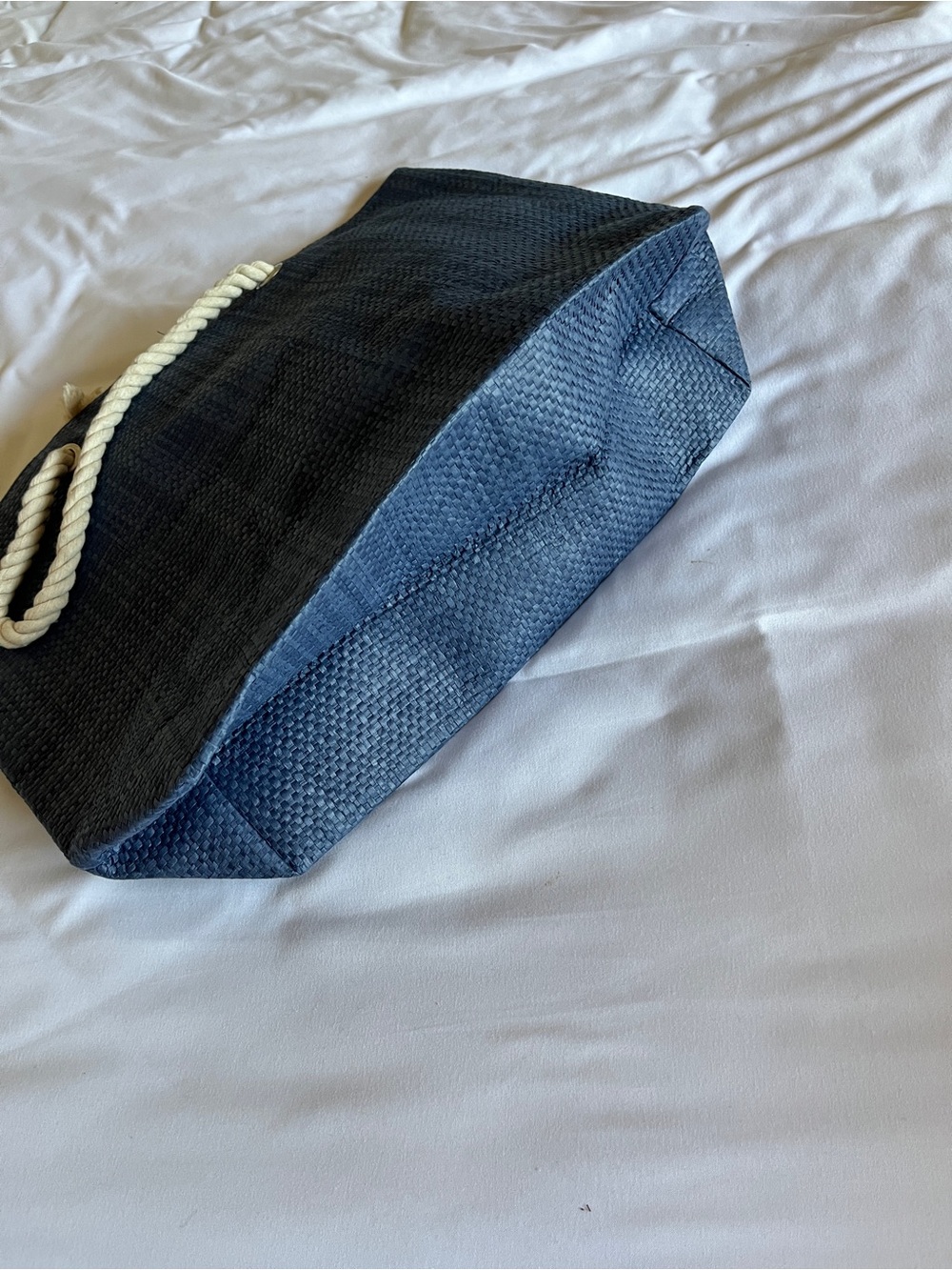 Seattle Mariners Blue Woven Straw Small Love Rope Tote Bag โพ๏ธ - Picture 11 of 15